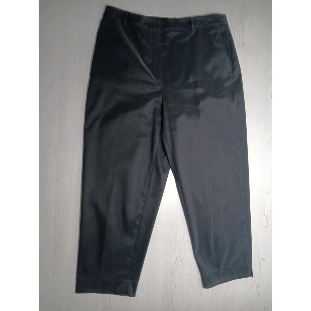 Vintage Womyn Black Cropped Pants Career Size 12